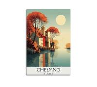 Chełmno Poland Vintage Travel Poster Wall Art Bedroom Prints Home Decor Hanging Picture Canvas 08x12inch(20x30cm)