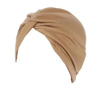 Chemo Cap for Women Cotton Turban Hat Turban Headwear Head Warp Elastic Headscarf Cap Stretch Soft Sleep Cap Fashion Slouchy Beanie Hat Skull Cap for Cancer Hair Loss Alopecia Ladies Girls Khaki