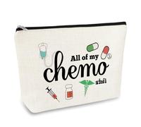 Chemo Care Gift Cancer Gifts for Women Makeup Bag Chemotherapy Gift Cancer Awareness Inspirational Gifts for Chemo Patients Her Get Well Soon Gifts Cosmetic Bag Christmas Birthday Present Makeup Pouch