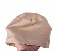 Chemo Headwear Bamboo Wig Scalp Liner Scarf Soft Turban Cap Lightweight Alopecia Bandana Head Cover Beanie (Nude Wig Skull Cap)