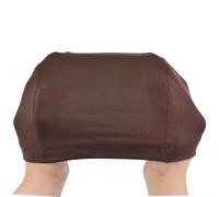 Chemo Headwear Bamboo Wig Scalp Liner Scarf Soft Turban Cap Lightweight Alopecia Bandana Head Cover Beanie (Brown Wig Skull Cap)