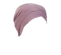 Chemo Headwear Beanie Cap Hat Turban Head Scarf or Skull Cap Wig Liner up to 55cm (Lilac)