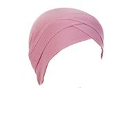 Chemo Headwear Beanie Cap Hat Turban Head Scarf or Skull Cap Wig Liner up to 55cm (Pink)