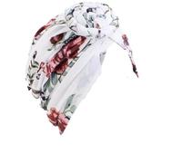 Chemo Headwear for Women Soft Turban Beanie Hat Scarf Head Wraps Head Cover Alopecia Bamboo Bonnet Headscarf Sleep Cap (White)