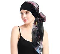Chemo Headwear Turbans for Women Long Hair Head Scarf Headwraps Cancer Hats, Rainbow Star, One size