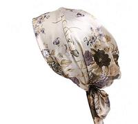 Chemo Headwear Turbans Long Hair Head Scarf Headwraps Cancer Hats Sleeping Hats Flat Cap Sleep Traceless Bonnet Cap Night Hat Natural Hair Curly Head Cover for Women