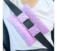 Chemo Port Pillow for Seat Belt, Open Heart Surgery Recovery Gifts Pacemaker Seatbelt Cover Pad Protector Cushion for Post-Surgery Mastectomy Breast Cancer Patients, Minky Dot Lavender