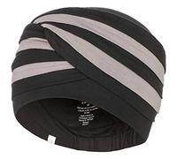 Chemo turban in bamboo/viscose - Shanti black and brown