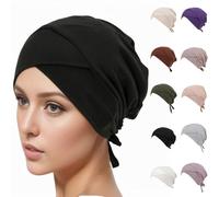 Chemo-Turbane Chemo Women's Bamboo Cotton Chemo Hat for Cancer Patients Headwear Beanie Hat Cap for Women Cancer Patients Hair Loss, CamouflArmy Green, L