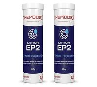 Chemodex EP2 Lithium Grease Cartridges (2 x 400g) - High-Performance Industrial Grease for Heavy-Duty Trucking, Construction Equipment, Mining Machinery, Off-Highway Vehicles, Agricultural Equipment,