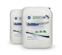Chemodex Greenox 2x10 Litres AdBlue Diesel Exhaust Fluid (DEF) - ISO 22241 Certified, Integrated Anti-Contamination Pouring Spout, for SCR-Equipped Diesel Cars and Vans