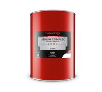 Chemodex Lithium Complex EP2 Red Grease - 12.5Kg | High-Temperature | Water Resistant | Extreme Pressure | Industrial Grade | Multi-Purpose | Bearing Grease | For Automotive | Construction