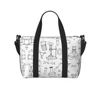 Chemotherapy Printed Travel Tote Bag, Large Capacity Gym Bag, Lightweight Weekend Travel Shoulder Bag, Unisex