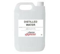 Chems Express 5 Litre | 100% Ultra Pure Distilled Water | 0ppm TDS | Automotive | Steam Iron and Cleaning