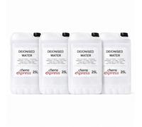 Chems Express Deionised Water 100L - (4x25L) Purified Water - Steam Irons, Car Batteries, - Demineralised Water - For Lab Use
