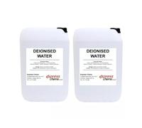 Chems Express Deionised Water 50L - Purified Water - Steam Irons, Car Batteries, - Demineralised Water - For Lab Use | 2 x 25L Jerry Cans
