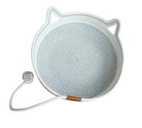 CHEMYO Cat Basket Bed, Handwoven Breathable Durable Natural Rattan Cats Sleeping House Scratch Resistant Puppy Basket Beds for Cats Kittens