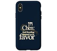 Chen God Bending Toward Us in Favor (Hebrew for Grace) Case for iPhone X/XS