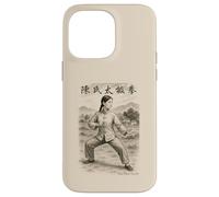 Chen Style Tai Chi Chinese Woman Pose in Countryside Case for iPhone 14 Pro Max