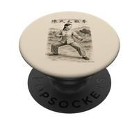 Chen Style Tai Chi Chinese Woman Pose in Countryside PopSockets Adhesive PopGrip
