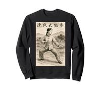 Chen Style Tai Chi Chinese Woman Pose in Countryside Sweatshirt