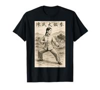 Chen Style Tai Chi Chinese Woman Pose in Countryside T-Shirt