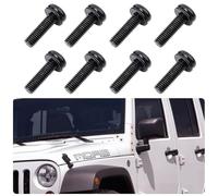 CHENACC Screws Bolts for Jeep Wrangler JK M8 x 1.25 Bolts for Windshield Frame, Headlight, Hard Door Hinges, Tail Light, LED Light Brackets, Roll Bar, Tailgate 8 PC Jeep Bolt