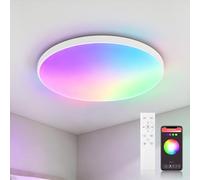 CHENBEN Smart LED Ceiling Light 24W IP44 Waterproof Dimmable | Smart 24W RGB ceiling light with Bluetooth App & remote control, IP44 waterproof for bathroom, bedroom and kitchen