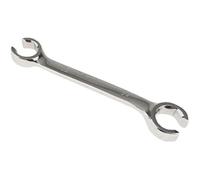 Chencunquangod Brake Pipe Spanner, Metric Double End Open Ring Spanner for Hard to Reach, Confined Spacefor Home and Auto Repairing (22x24mm)