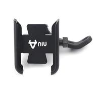 CHENDIMOTO Motorcycle Accessories Mobile Phone Holder For NIU N1 M1 U1 M+ NGT Handlebar Mirror Phone GPS Stand Bracket(Black mirror holder)