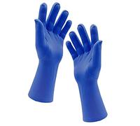 Chendvol Men's and Women's Wrist Length Stretchy Spandex Gloves Costume Banquet Wedding Party Short Gloves, Royal Blue, Standard