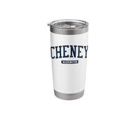 Cheney Washington WA College University Style Blue Stainless Steel Insulated Tumbler
