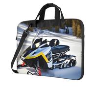 chenfandi Advanced Snowmobile 14 inch Laptop shoulder bag, double zipper design carrying bag, with shoulder strap and pocket.