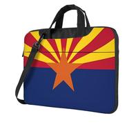 chenfandi Arizona Flag 15.6 inch Laptop shoulder bag, double zipper design carrying bag, with shoulder strap and pocket.