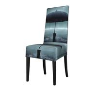 chenfandi Black umbrella in the rain Kitchen chair covers, removable and washable, suitable for homes, restaurants, and banquet halls.
