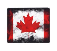 chenfandi Canadian flag 8.3 x 10.3 in Mouse pad, 3mm thick rubber base with stitched edges, suitable for laptops.
