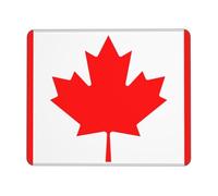 chenfandi Canadian flag 8.3 x 10.3 in Mouse pad, 3mm thick rubber base with stitched edges, suitable for laptops.