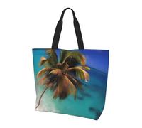 chenfandi Caribbean Islands Shoulder bag with main compartment and inner pocket, suitable for travel, work, gym, unisex.