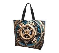 chenfandi Cool Steampunk Gears Shoulder bag with main compartment and inner pocket, suitable for travel, work, gym, unisex.