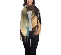 chenfandi Dreaming Of The Pyramids Of Khufu Winter Scarf, Fringed Shawl Large Size, Soft And Warm,# Suitable For Both Men And Women.