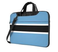 chenfandi Flag of Botswana 13 inch Laptop bag with double zippers, suitable for school and work.