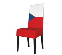 chenfandi Flag of the Czech Republic Kitchen chair covers, removable and washable, suitable for homes, restaurants, and banquet halls.