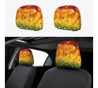 chenfandi Fresh fruit 2-Pack Car Headrest Covers, Seat Cover Accessories, Car Headrest Protectors, Universal, Suitable for Cars.