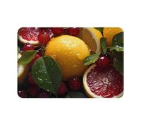 chenfandi Fresh Grapefruit Lemon Floor Mat, 40 X 60 Cm, Non-Slip, Suitable For Bedrooms, Bathrooms, Living Rooms, Etc.