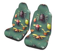 chenfandi Insect Atlas Car seat covers, universal, printed, suitable for most sedans and SUVs.