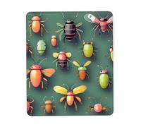 chenfandi Insect Atlasmouse Pad, Computer Mouse Pad With Non-Slip Rubber Base For Office,#Gaming, Learning, 8.3 X 10.3 In.