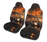 chenfandi London Black Cab Car seat covers, universal, printed, suitable for most sedans and SUVs.