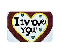 chenfandi Love Confessions Doormat, 23.6 X 15.7 Inches, #Non-Slip Doormat For Interior Entrances, Stain-Resistant Welcome Mat.