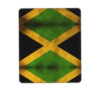 chenfandi Old Jamaican Flag 10 x 12 inch Mouse pad with stitched edges and a non-slip rubber base, washable.