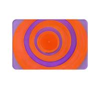 chenfandi Orange Circle Centre Doormat, Washable Entryway Doormat, 23.6 X 15.7 Inches,# Suitable For Both Indoor And Outdoor Use.